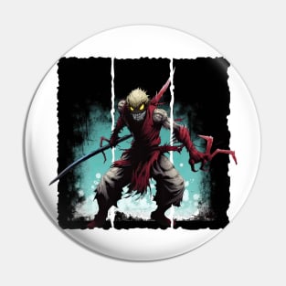 Shadow Assassin: Mysterious Ninja Warrior Creature Pin