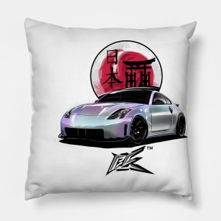 nissan nismo 350z pearl white Pillow