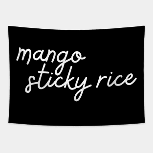 mango sticky rice - white Tapestry