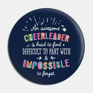 An awesome Cheerleader Gift Idea - Impossible to Forget Quote Pin