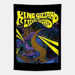 Psychedelic Retro King Gizzard & Lizard Wizard Tapestry