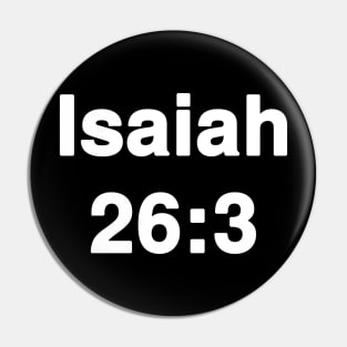 Isaiah 26:3  Typogtaphy Pin