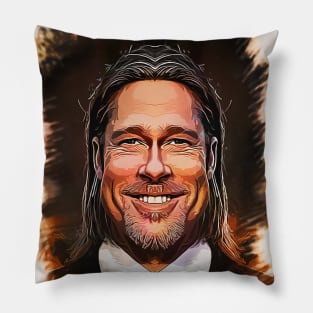 Brad Pitt - Caricature Pillow