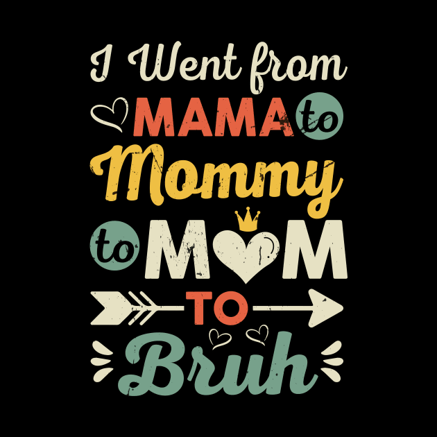 I Went From Mom Bruh Funny Mother's Day for Mom Wife by KRMOSH