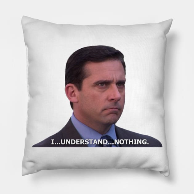 I understand nothing Pillow by katielavigna