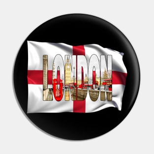 LONDON - London Reds with Big Ben & Flag Pin