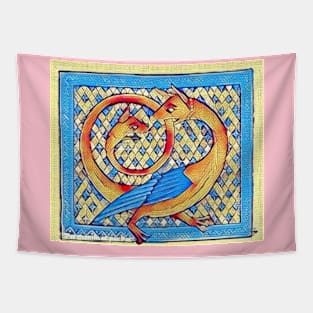 Dragon Biting Itself Tapestry