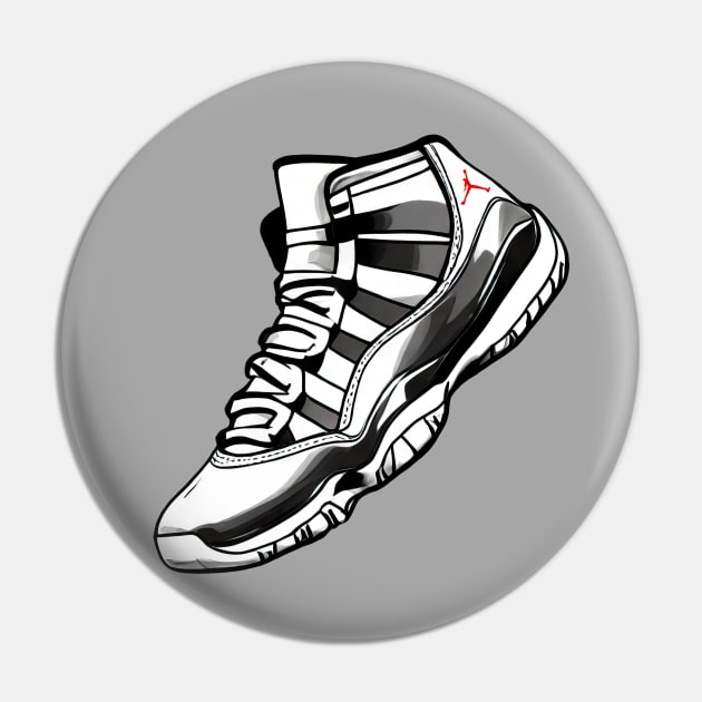 AJ XI Pin by Buff Geeks Art