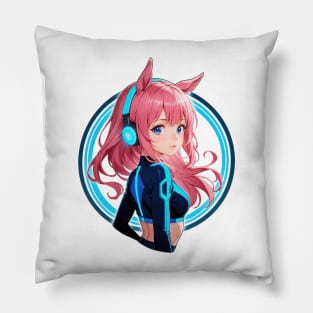 SciFi bunny girl Pillow