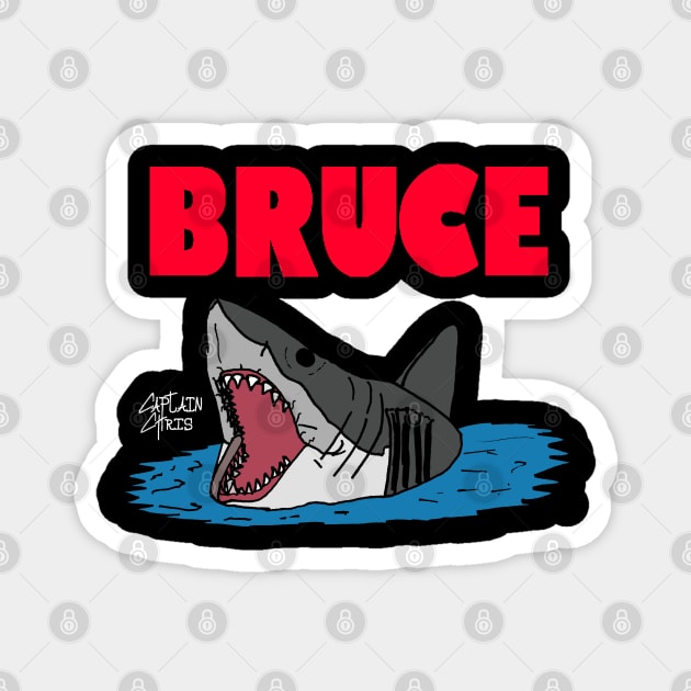 Bruce from Jaws for dark shirts Magnet by CaptainChrisArt