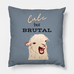 Cute But Brutal LAMA Pillow