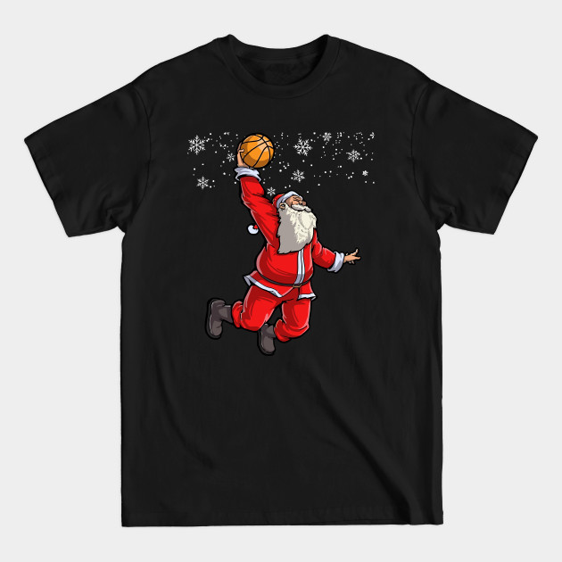 Disover Basketball Christmas Santa - Basketball Christmas - T-Shirt