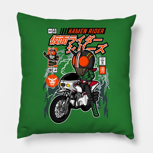 Kamen Rider Comic Cover Pillow by OniSide