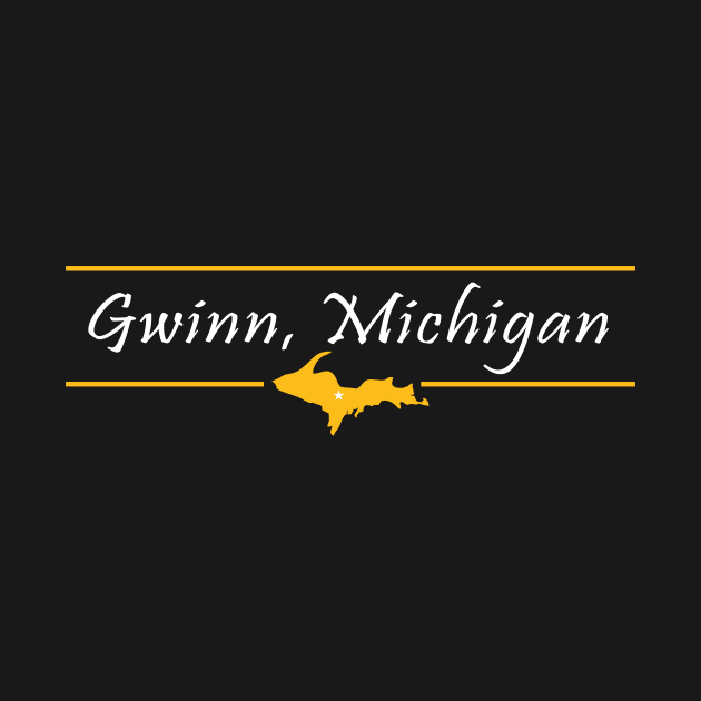 Gwinn Michigan, Upper Peninsula - on black and white by Bizb