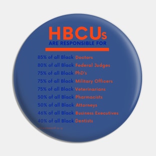 HBCUs are responsible for... (Orange and Blue Pin