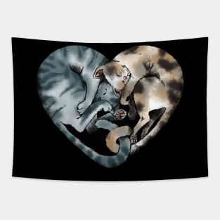 Cat Love Tapestry