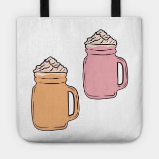 Pink and Orange Whipped Drinks Tote