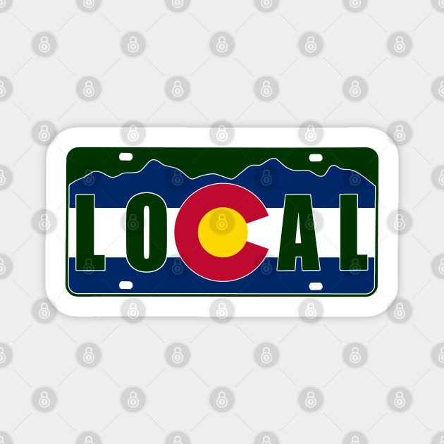 Colorado Local License Plate Souvenir Magnet by That5280Lady