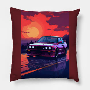 Sunset BMW M3 Pillow