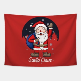 Funny Santa Christmas Love Winter Gift 2021 Tapestry