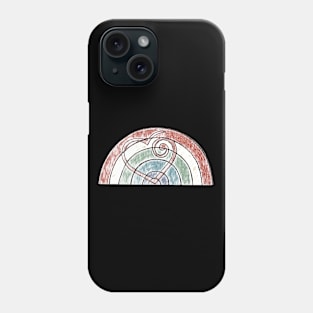 Rainbow heart 3 Phone Case