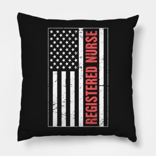 United States Flag – Registered Nurse Pillow