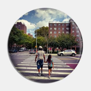 Father Daughter Long Island City Queens NYC Pin