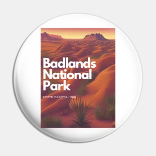 Badlands National Park hike South Dakota United States Pin