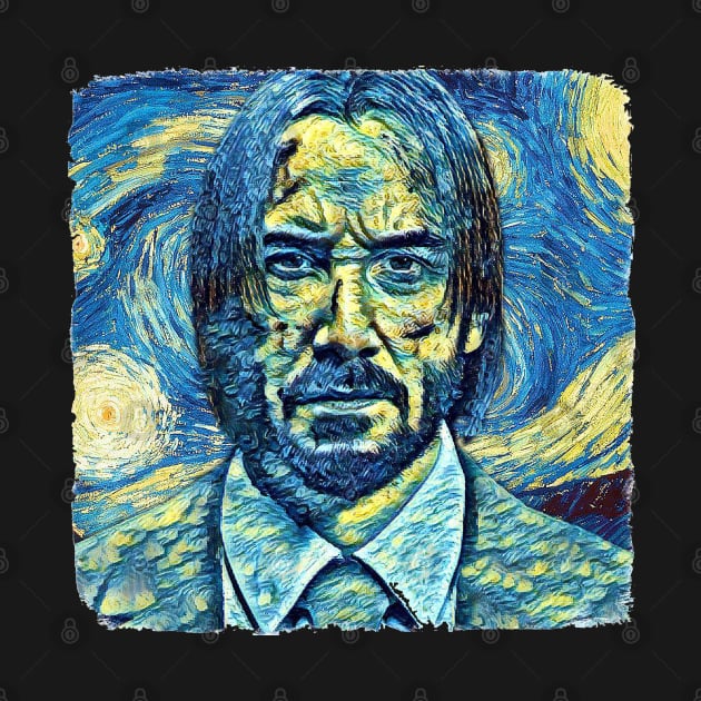 Keanu Reeves Van Gogh Style by todos