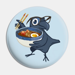 Ramen Crow Pin