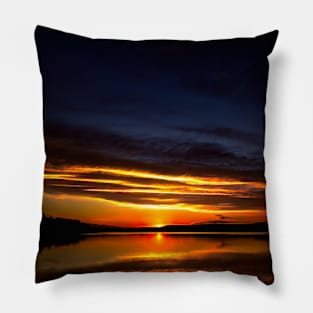 Abstract sunset Pillow