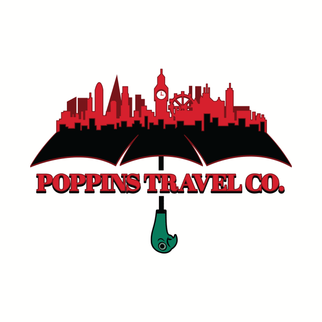 Poppins Travel Company by DeepDiveThreads