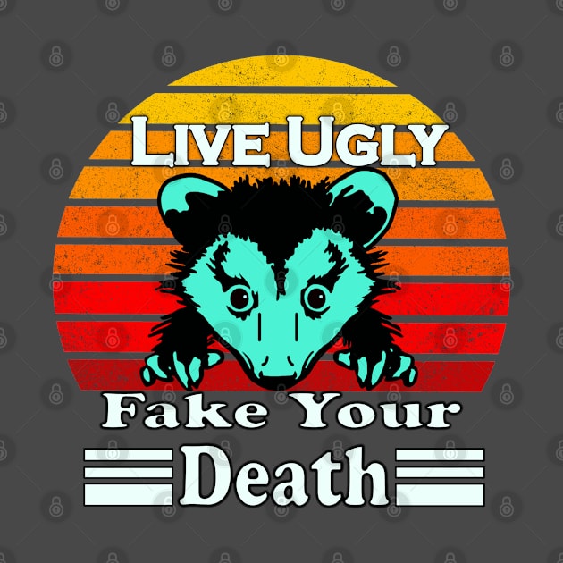 live ugly opossum t-shirt by ARRIGO