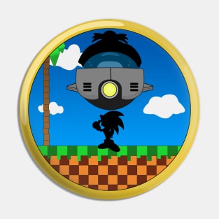 Minimalist Sonic The Hedgehog Pin