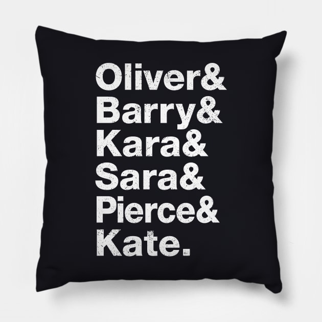 Arrowverse List Pillow by The_Interceptor