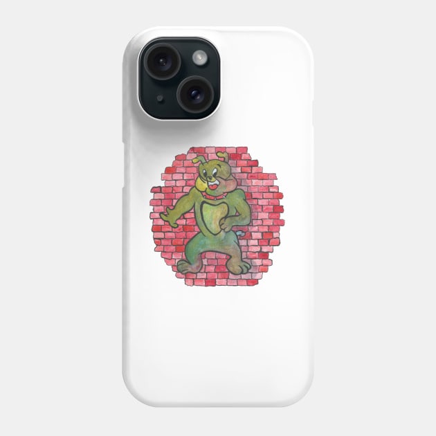 Bulldog Street Art Graffiti Phone Case by Maries Papier Bleu