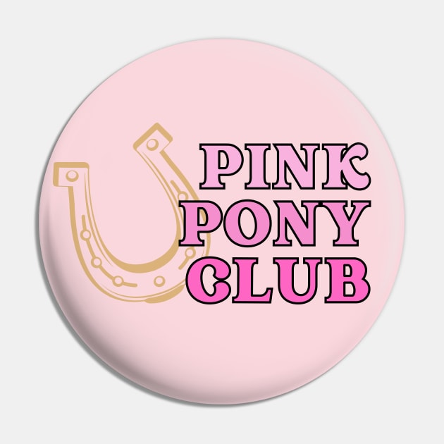 Pink Pony Pin by Likeable Design