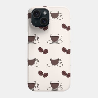 Coffee Pattern 2 Phone Case