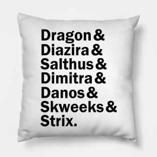 The D.E.L.V.E.R.S. (& Their DM) (Light Shirts) Pillow