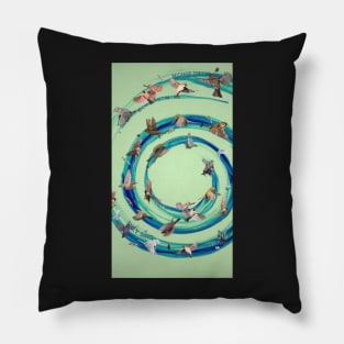 ballet of the falling sparrows Pillow