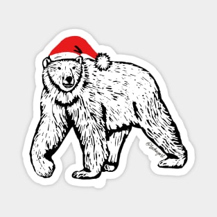 Christmas polar bear Magnet