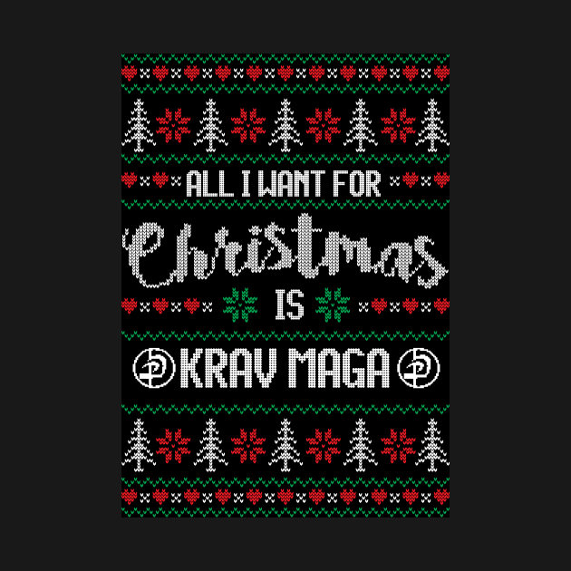 Funny Ugly Krav Maga Christmas Sweater by loumed