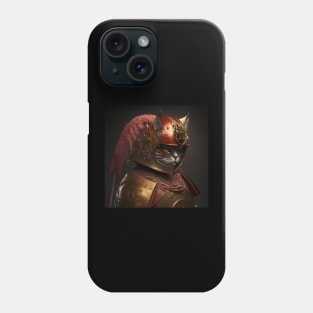 Samurai Cat Portrait Phone Case