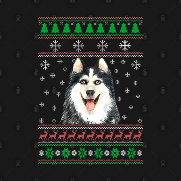 Cute Siberian Husky Dog Lover Ugly Christmas Sweater For Women And Men Funny Gifts by uglygiftideas