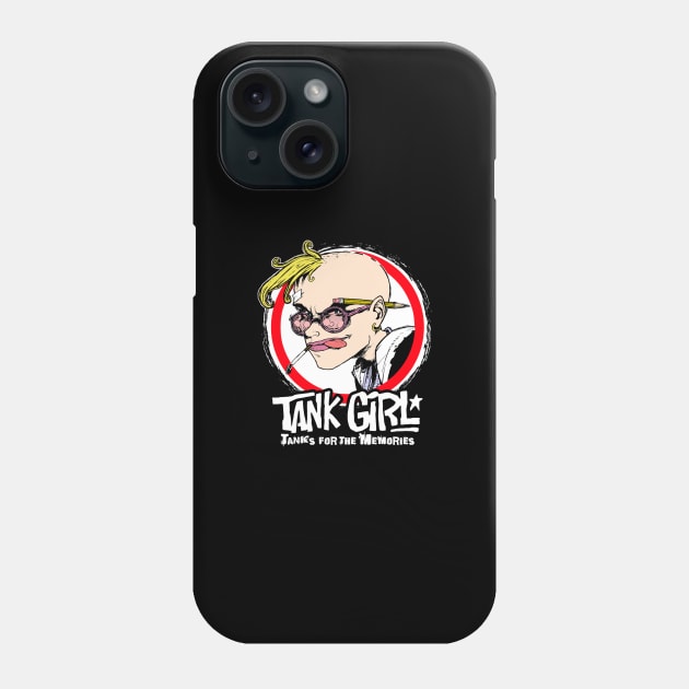 Tank Girl Circle (Black Print) Phone Case by Nerdology