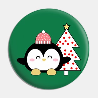 Christmas Kawaii Penguin Pin