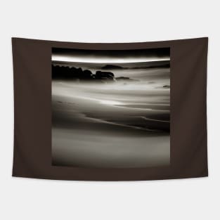 Victorian Coastal landscape Misty Morning Beach Photo Tapestry