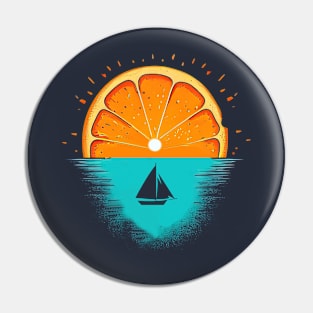 Orange Morning Pin