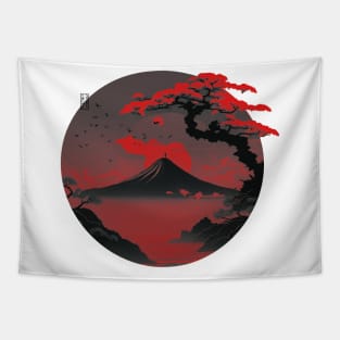 retro japan aesthetic Tapestry