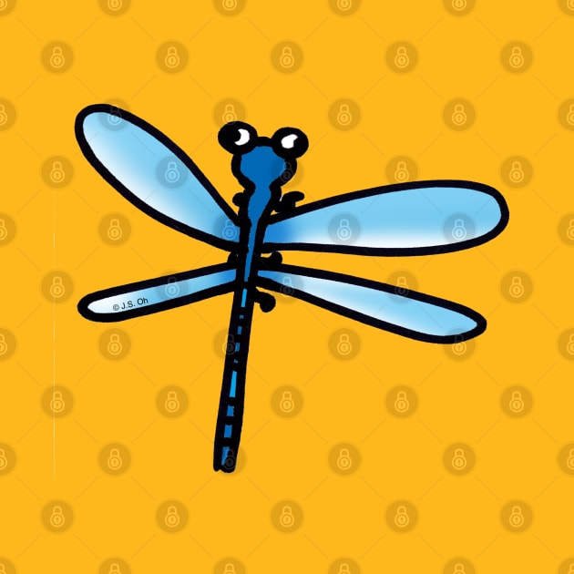 blue dragonfly by cartoonygifts